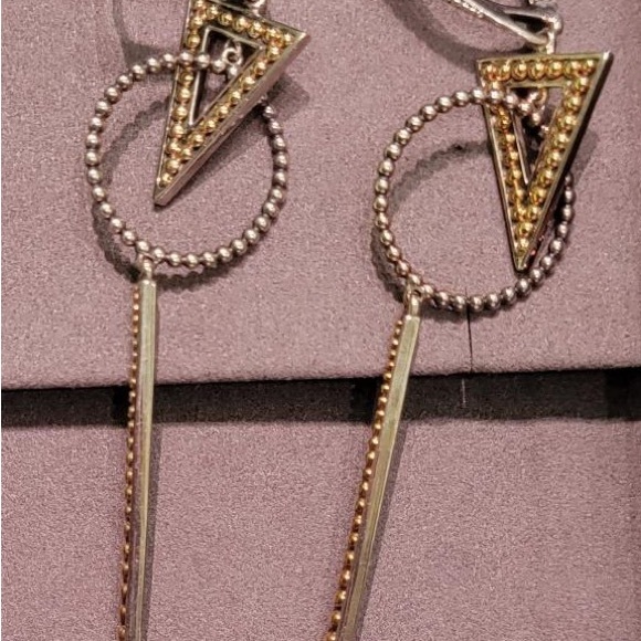 Lagos earrings (silver and 18k gold) - host pick - Picture 2 of 3